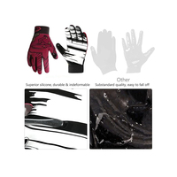 Guantes de Fútbol Americano Personalizados al por Mayor de Alta Calidad Hoserz International para Receptores Juveniles con Servicio OEM
