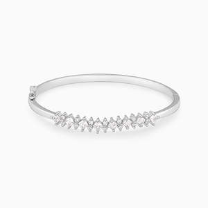 Elegance Silver Studded Zircon Beaded Bracelet Fine Jewelry for Women - Product Image 3