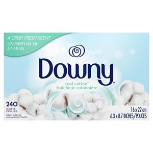 Downy Fabric Softener Dryer <b>Sheets</b>, Cool Cotton, 250 Count - Product Image 5