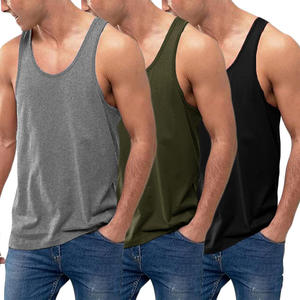 Débardeur en Spandex/Coton Doux Votre Marque ! Débardeur pour homme respirant, à séchage rapide, écologique, service OEM, logo personnalisé, vente en gros - Product Image 1