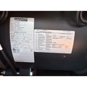 Groupe électrogène diesel monophasé silencieux de 30 kW à démarrage automatique ATS-120/240V, type industriel, enclos, pour alimentation de secours commerciale - Product Image 5