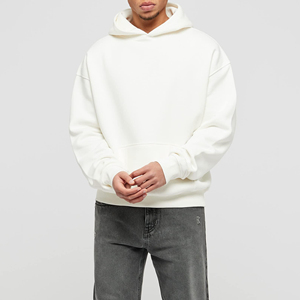 Sudadera con capucha personalizada de alta calidad, sudaderas con capucha de gran tamaño y hombros caídos de doble capa, sudaderas con capucha de lana de algodón - Product Image 4