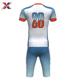 Uniforme de fútbol americano de poliéster 100% de tamaño personalizado para adultos, conjuntos cortos transpirables duraderos, juego deportivo impreso por sublimación - Product Image 4