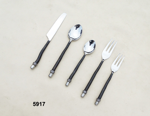 Ensemble de couverts en acier inoxydable martelé à la main Chaman India (7 pièces) - Product Image 6