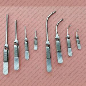 ชุดเครื่องมือผ่าตัดหลอดเลือดแบบมืออาชีพ 8 ชิ้น ยี่ห้อ DeBakey Bulldog Vascular Clamp Forceps แบบตรงและแบบโค้ง สำหรับการผ่าตัดหลอดเลือดแบบไม่ทำลายเนื้อเยื่อ - Product Image 1