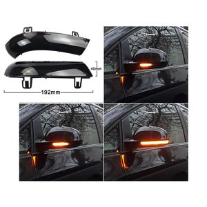 Kit indicatore dinamico sequenziale a LED per specchietto retrovisore per VW Golf 5 6 Passat obiettivo fumo arancione Sharan-auto e moto/ - Product Image 6