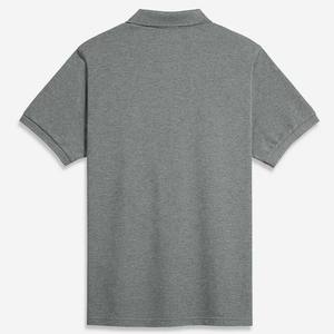 T-shirts polo de golf de couleur unie en coton Pima vierge avec logo personnalisé en gros pour hommes - Product Image 6