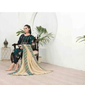 Colección de Salwar Kameez de Primera Calidad para Mujer, Ropa Casual y Formal, Algodón y Seda, Estilo Indio-Pakistaní, Lavable, Personalizable, para Toda Temporada - Product Image 5