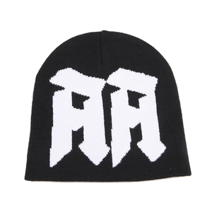 Gorro de calavera de punto de invierno personalizable para mujer y hombre, gorro acrílico de Jacquard con logotipo personalizado - Product Image 6
