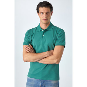 GRIMELANGE MONAGHAN T-shirt à manches courtes boutonné à col polo pour homme, coupe décontractée - Product Image 4