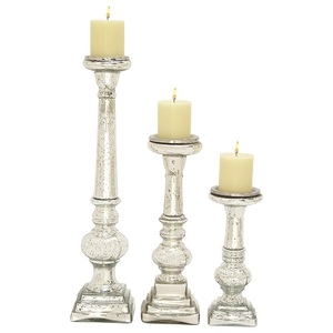 Premium Gold Silver Color Aluminium <b>Candle</b> Stand <b>Set</b> for Christmas Decorative Table Centerpieces Home Wedding Restaurant Use - Product Image 2