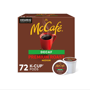 Café décaféiné McCafe Premium Roast, dosettes individuelles Keurig K-Cup, décaféiné, 72 unités - Product Image 1