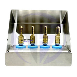 เครื่องมือเก็บกระดูกและฟันแบบแมนนวลทำจากสเตนเลสสตีล4ชิ้นอุปกรณ์สำหรับเก็บกระดูกการบดด้วยตัวเองสว่านทำความสะอาดฟัน - Product Image 5