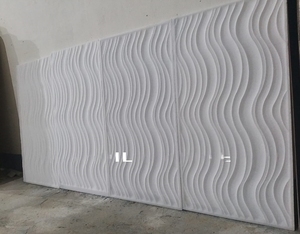 Tuile de marbre blanc ondulé de belle conception pour la décoration extérieure et intérieure de la maison, de l'hôtel, de la villa et du bureau - Product Image 2