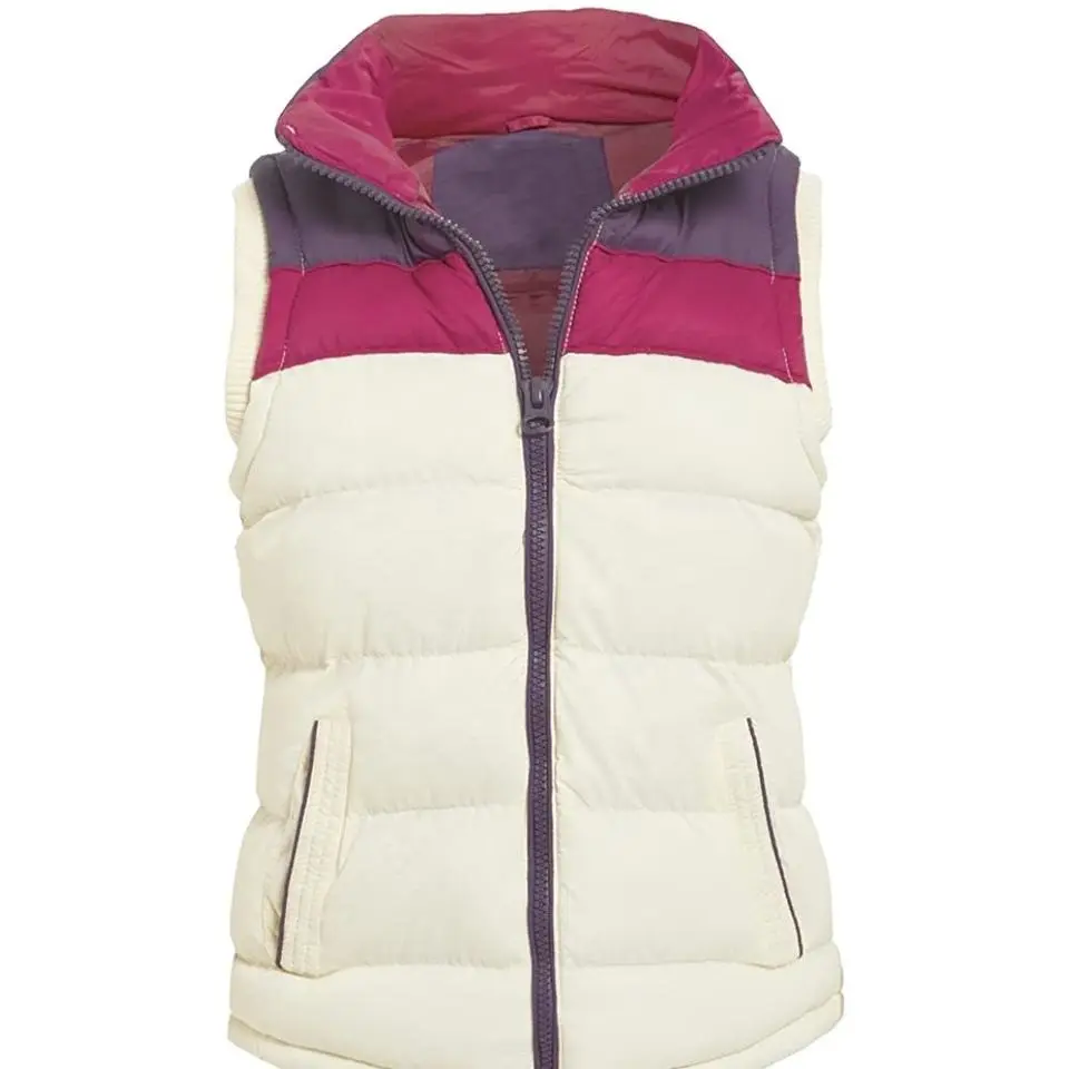 Customized Logo Sleeveless Down Vest Down Puffer Vest Ultra Light Polyester Nylon Down Vest Padded Bubble