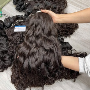 GRAN OFERTA Extensiones de Cabello Natural Vietnamita de Lujo, Textura Ondulada, Trama Doble a Máquina, Color Negro Natural, Listas para Enviar - Product Image 1