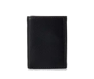 Neue heiße Herren Brieftasche kurze lässige minimalist ische schlanke Brieftasche zufälliges Logo große Kapazität billige weiche PU-Leder Brieftaschen