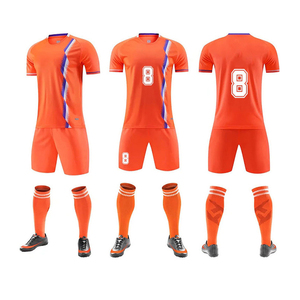 Alta calidad transpirable chico adulto barato uniforme de fútbol nombre personalizado y número equipo traje de fútbol - Product Image 5