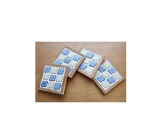 Handmade <b>Mosaic</b> coaster and Mixed Color Flower Design <b>Kits</b> for Kids Household Farmhouse Decor with Sale - Product Image 2