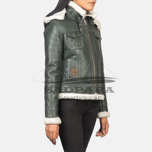 Chaquetas elegantes para mujer, abrigo de motocicleta con solapa de manga larga de cuero genuino Premium, prendas de vestir exteriores de piel de vaca con estilo único para mujer - Product Image 1