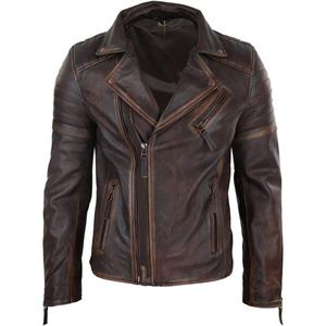 Veste en cuir d'agneau souple pour homme, design élégant, veste de motard, mode moderne, vêtements d'extérieur, streetwear, décontracté, vêtements d'hiver - Product Image 1
