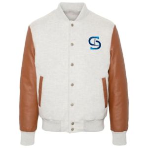 Chaqueta universitaria holgada de corte cuadrado de gran tamaño para hombre, chaqueta a granel de lana de alta calidad al por mayor, chaqueta bomber varisty de béisbol para hombre - Product Image 5