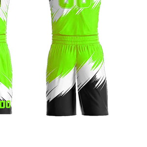 Conjunto de Pantalones y Camiseta de Baloncesto Transpirable Personalizado de Alta Calidad, Cuello en V, Impresión por Sublimación Premium, Uniforme de Equipo 100% Poliéster - Product Image 4