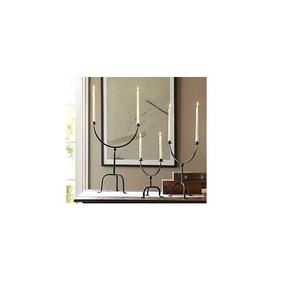 Premium Modern <b>Gold</b> Plated Aluminum Candle Holder for Christmas Lighting & <b>Bedroom</b> Decoration Elegant Metal Candelabra - Product Image 4