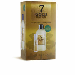 Set de Perfume Luxana Seven Gold para Hombre, 2 Piezas, Botella con Atomizador, Idea de Regalo de Lujo para Él - Product Image 1