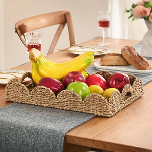 Bandeja Rectangular de Seagrass Tejida a Mano, Estilo Rústico, Color Marrón Natural, Proveedor Mayorista para el Regreso a Clases - Product Image 3