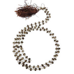 Pierre de Quartz Fumé Ronde en Argent Sterling Massif 925 Ethnique Boho Cluster Femme Collier Disponible à Prix Raisonnable pour les Filles - Product Image 1