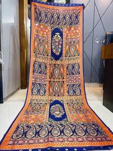 Viscos puros Seda Pashmina Dupatta Elegante Jari Tejido Trabajo Premium Chal Género - Product Image 4