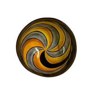 ชามกะลามะพร้าวสีสันสดใสแบบแฮนด์เมดเคลือบแล็กเกอร์ธรรมชาติเป็นมิตรต่อสิ่งแวดล้อมชุดช้อนส้อมมีลวดลาย - Product Image 5