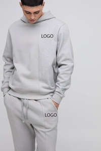 OEM Vintage Unisex <b>Purple</b> 500GSM 100% Cotton Boxy Tracksuit Oversized Custom Logo Puff print <b>Hoodie</b> Joggers Set Wholesale Price - Product Image 5