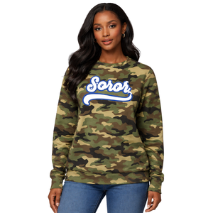 Sudadera con Cuello Redondo Camo 20 Zeta Phi Beta Soror, Invierno, Inspirada en los Fundadores de 1920, Hermandad Griega, Mujeridad Superior - Product Image 5