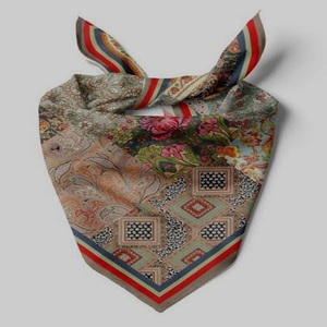 Bandana personnalisable avec logo imprimé, produit de haute qualité, best-seller, léger, fait main, foulard carré en coton, accessoire de mode pour la tête - Product Image 6