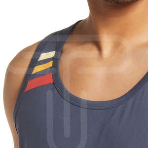 Nouvel arrivage de débardeurs d'entraînement de course haute pour hommes, tricotés style vintage, polyester/coton, prix de gros, marque privée - Product Image 5