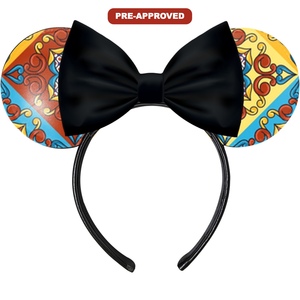 Diadema con Diseño de Damasco Hecha a Medida, Accesorio para el Cabello con Orejas de Ratón, Fabricación Personalizada - Product Image 1