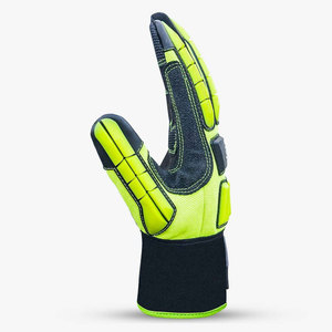 GUANTE DE SEGURIDAD DE IMPACTO TPR ACOLCHADO HEXÁGONO DE ALTA RESISTENCIA-ALTA CALIDAD IMPERMEABLE Y ANTIDESLIZANTE con PROTECCIÓN DE RETROCESO - Product Image 3