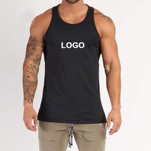 Men Acid Wash <b>Black</b> Blank Oversized Vest 95% Cotton 5% Spandex Crewneck Screen Printing tank Tops - Product Image 6