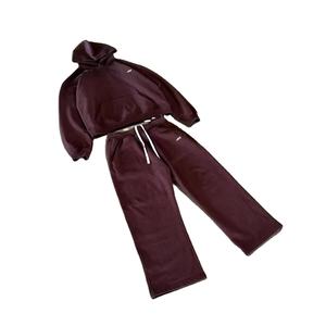 Nouvel ensemble de survêtement tendance en molleton lourd 2 pièces, survêtement surdimensionné, survêtement personnalisé en coton unisexe, survêtement 100% coton pour homme - Product Image 2