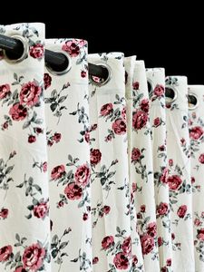 ผ้าม่านผ้าฝ้าย100% พิมพ์ลายบล็อกทำตามสั่งเหมาะสำหรับร้านตกแต่งบ้าน - Product Image 4