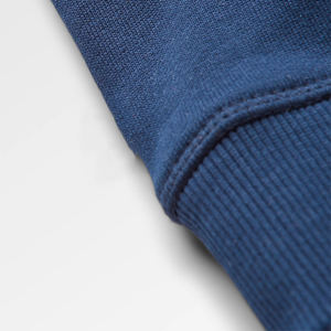 Diseño simple Calidad de lujo Mezcla de algodón azul oscuro Fleece Back Cuello redondo Raglan Fit Pullover Sudadera sudaderas con capucha DDP Envío - Product Image 5