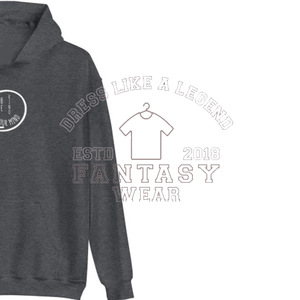 Sudadera con Capucha Extra Grande de Alta Calidad FANTASY WEAR OEM 2026, 500gsm, con Logotipo Personalizado, Unisex, Negra, para Hombre - Product Image 2