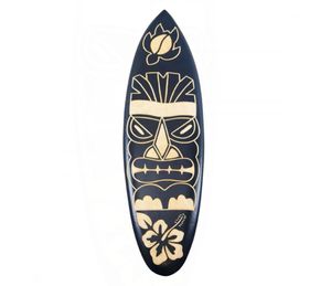 Décor d'art mural de planche de surf fait à la main écologique hawaïen sculpté en bois personnalisable contrôlé par QC - Product Image 1