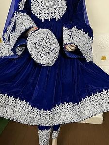 ชุดเดรสมุสลิมสไตล์ใหม่ของผู้หญิง Afghani kuchi สำหรับงานแต่งงานและงานเลี้ยง - Product Image 4