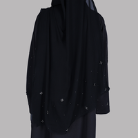 Nouvelle Robe Abaya Islamique Modeste Droite pour Femmes Musulmanes, Formelle, Manches Longues, 100% Soie Mousseline, Maxi, Taille Naturelle, Boutons, Col en V
