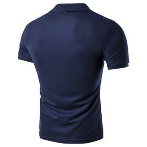 Polo à manches courtes en maille de coton pour homme, haut de gamme, bon marché, vente en gros, OEM - Product Image 5