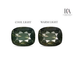 อเล็กซานไดรต์-4.93 กะรัต พลอยธรรมชาติทรงหัวใจรูปไข่ สีเขียวแดง ผลิตในห้องปฏิบัติการ 1 กะรัต ขัดเงา ผ่านการอบความร้อน แคลซิโดนีสังเคราะห์ - Product Image 1