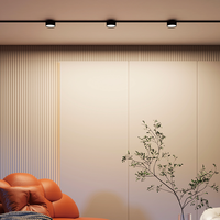 Rail lumineux magnétique en aluminium mince de 5 mm, anti-éblouissement, à intensité variable, indice de fidélité des couleurs élevé 90, garantie de 3 ans, éclairage LED moderne pour la maison et le bureau